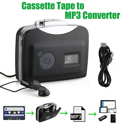 USB Cassette Player - Hi-Fi Converter Recorder Convert Tapes to Digital MP3