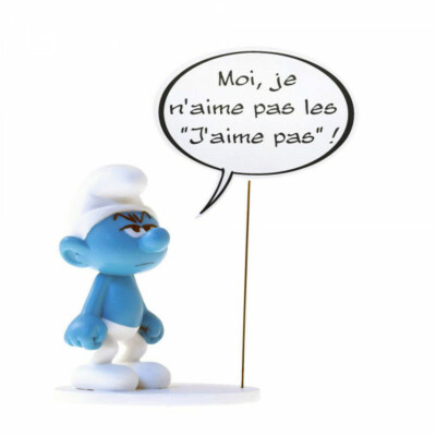 Les Smurfs Statuette Collection Bulles Smurf Grognon Collectoys 001432