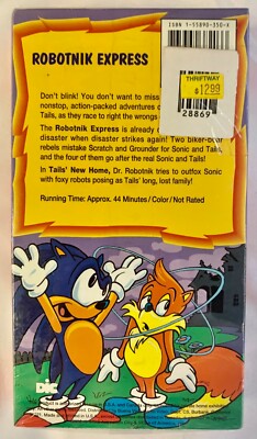 Adventures of Sonic The Hedgehog: Robotnik Express VHS NEW SEALED