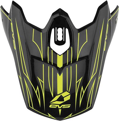 EVS Helmet Visor T3 Pinner Black/Hi Viz Yellow -Open Box