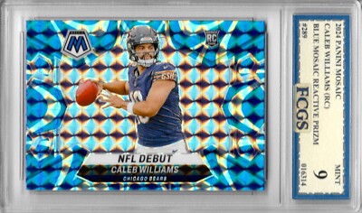 2024 Panini Mosaic - NFL Debut Caleb Williams #289 Reactive Blue
