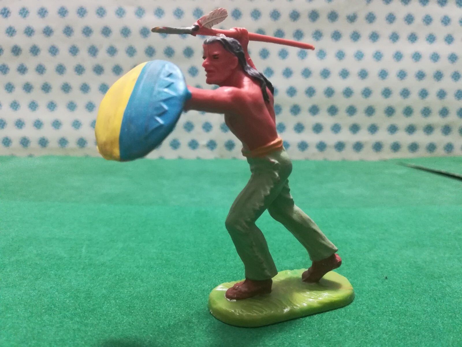 Vintage Native American Indian Old Wild West 70 MM Elastolin EBay
