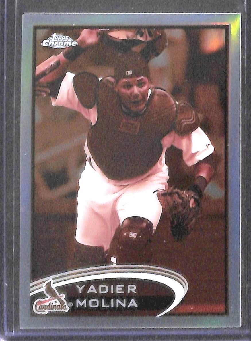 2012 Topps Chrome Sepia Refractor #97 Yadier Molina No 58 of 75