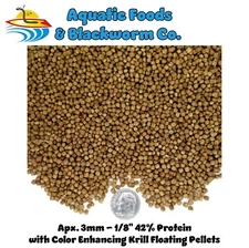 40-lbs 3mm 42% Protein Koi & Pond Floating Pellets with Color Enhancing Krill