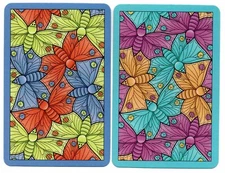 butterfly swap cards VINTAGE playing card pr