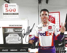 AUTOGRAPHED 2020 Denny Hamlin 11 FedEx Team DARLINGTON RACE WIN Victory Lane C