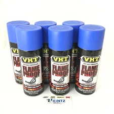 VHT SP110-6 PACK High Temperature Flame Proof FLAT BLUE Header Spray Paint  11oz