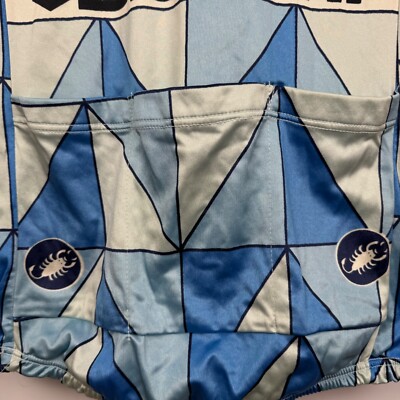 Maillot Cyclisme Vintage Castelli Des Années 80 - Sammontana, Taille XL - Made In Italy - État Occasion