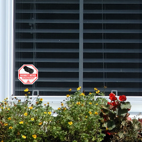4x Security Camera Surveillance Sticker CCTV System Video Warning Decal Notice