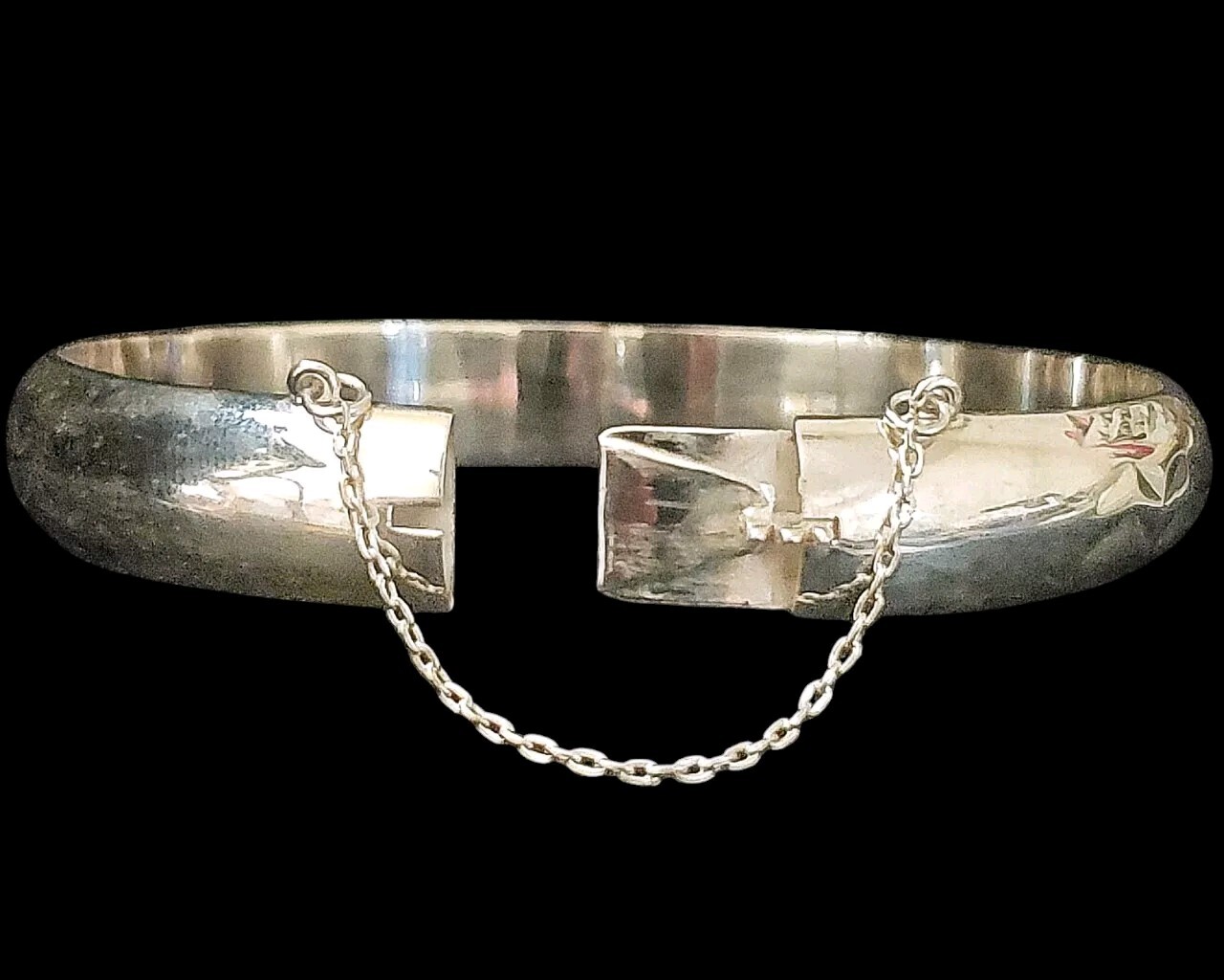 7.5" x 12mm Handcrafted Solid Sterling Silver Tex… - image 6