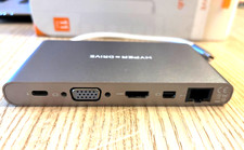 Image of HYPA Ultimate 11-in-1 USB-C Hub VGA/HDMI/MiniDP/Ethernet/Micro-SD/SD/USB