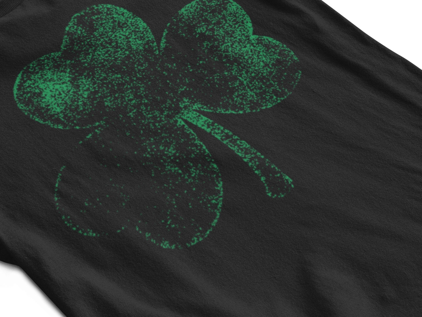 Vintage Style Distressed Irish Green Shamrock T-Shirt, St. Patrick's day shirts thumbnail 3