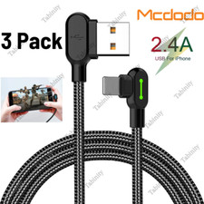 Mcdodo 90 Degree Elbow USB Cable Charger Cord For iPhone 6 7 8 X 11 12 13 14 Pro