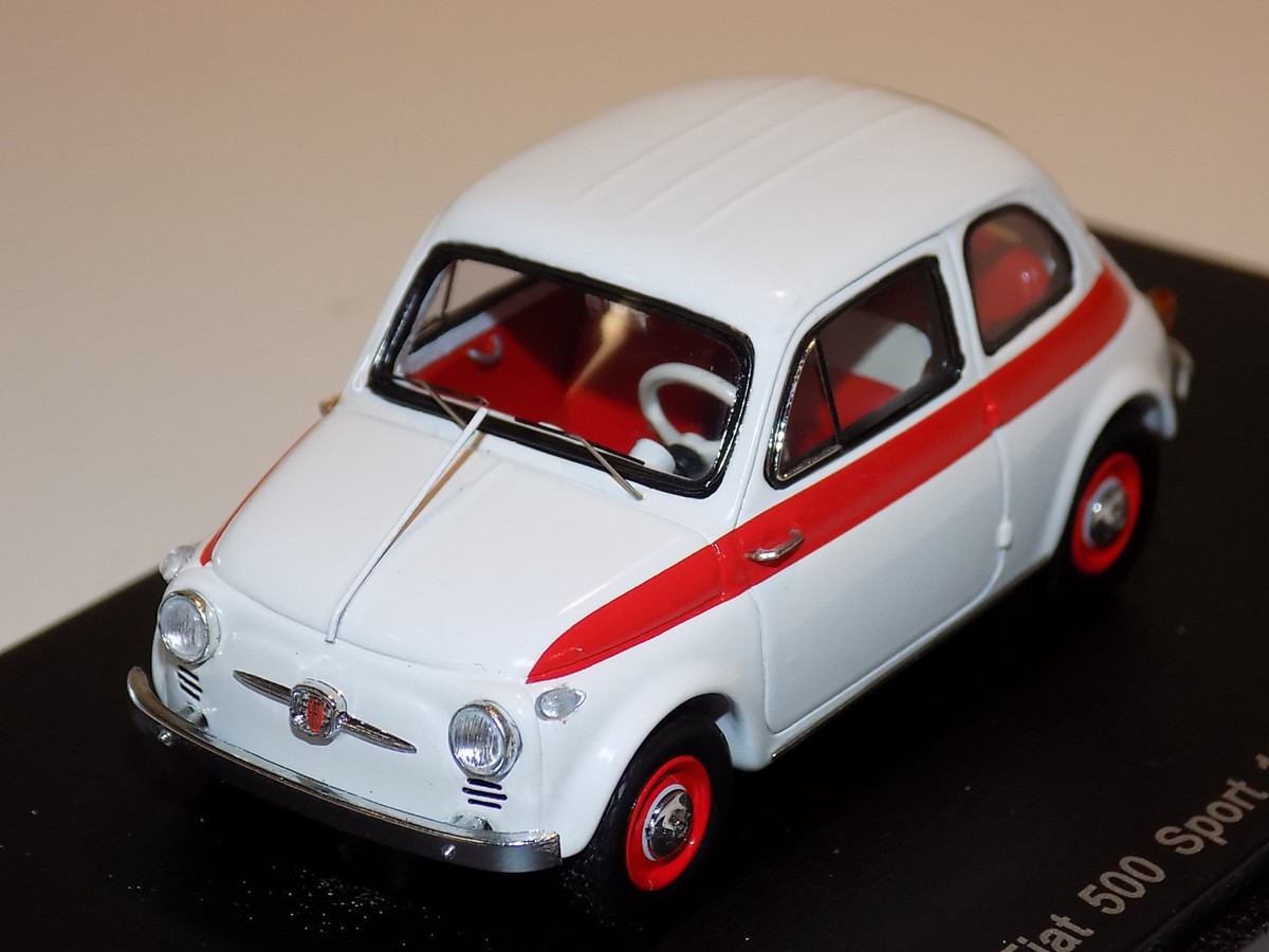 1/43 Spark Street Fiat 500 Sport 1958 in White S2691 | eBay