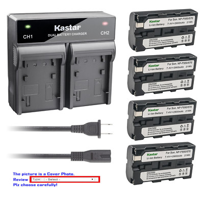 Kastar Battery AC Rapid Charger for Sony NP-F550 & Cyber-shot DSC-CD400 DSC-D700