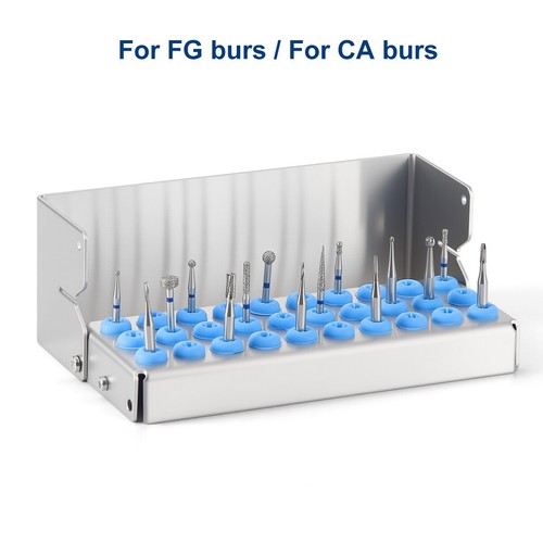 Dental FG RA CA Bur Holder Sterilizer Block Disinfection Box 8/10/16/30Holes - Picture 21 of 47