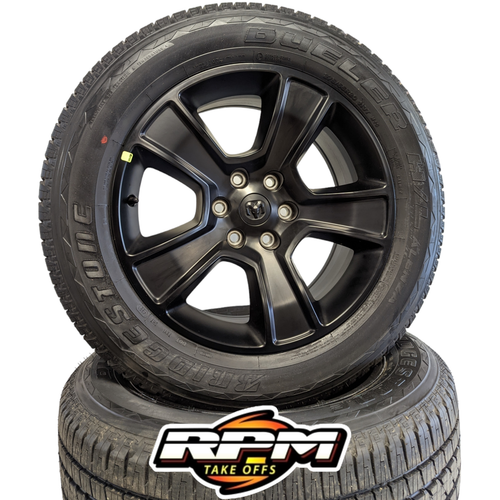 NEW 20" RAM 1500 BLACK LARAMIE WHEELS, TIRES, SENSORS & 24 FREE LUG NUT