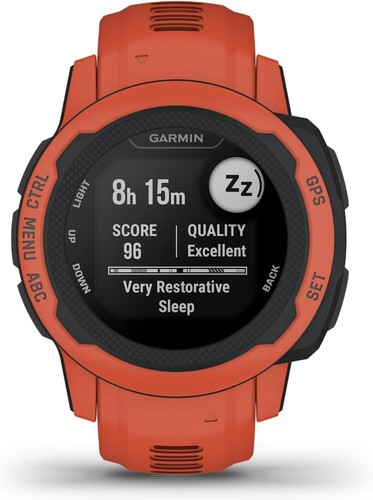 Garmin Instinct 2S Rugged GPS Smartwatch Heart Rate Monitor Poppy - Picture 4 of 6