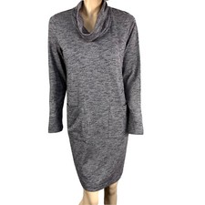 J. Jill Pure Jill Women’s Tunic Dress Cowl Neck Pockets Size S Small Heathered