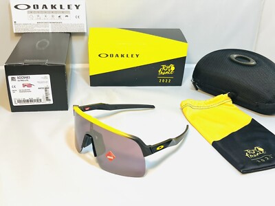 New Oakley TDF Sutro Lite Sunglasses Yellow Fade Prizm Road Black Tour De France