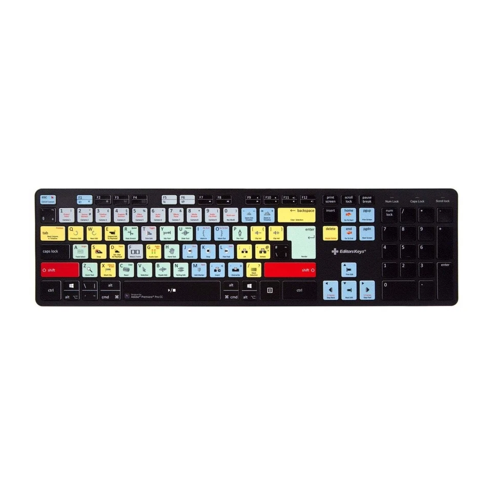 Adobe Premiere Pro Keyboard - Slimline Wired/Wireless - Bild 2 von 4