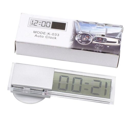 High Quality Transparent LCD Car Clock with Suction Cup for Smooth Surfaces - Picture 1 of 7