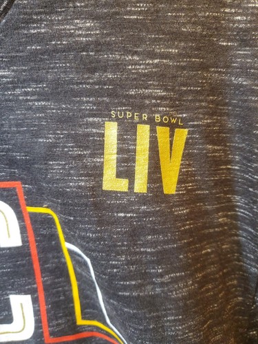 AFC CHAMPIONS KC Kansas City Chiefs MIAMI BOUND SUPER BOWL LIV SHIRT LARGE NFL - Picture 5 of 9