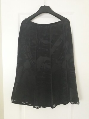 ESCADA- black silk blend midi skirt. DE/ EU 40. Slightly used.