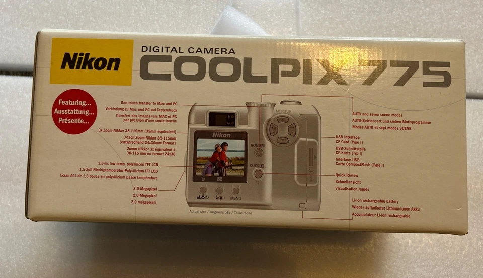 NIKON 775 2.0MP DIGITAL CAMERA. NEW IN BOX INCLUDES EVERYTHING IN PHOTOS.  - Image 4 of 4