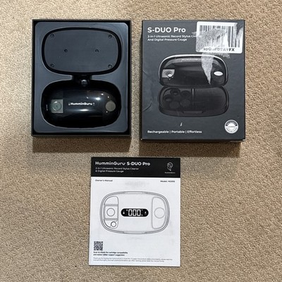HumminGuru S-Duo Pro Ultrasonic Vinyl Record Stylus Cleaner & Digital Pressur...