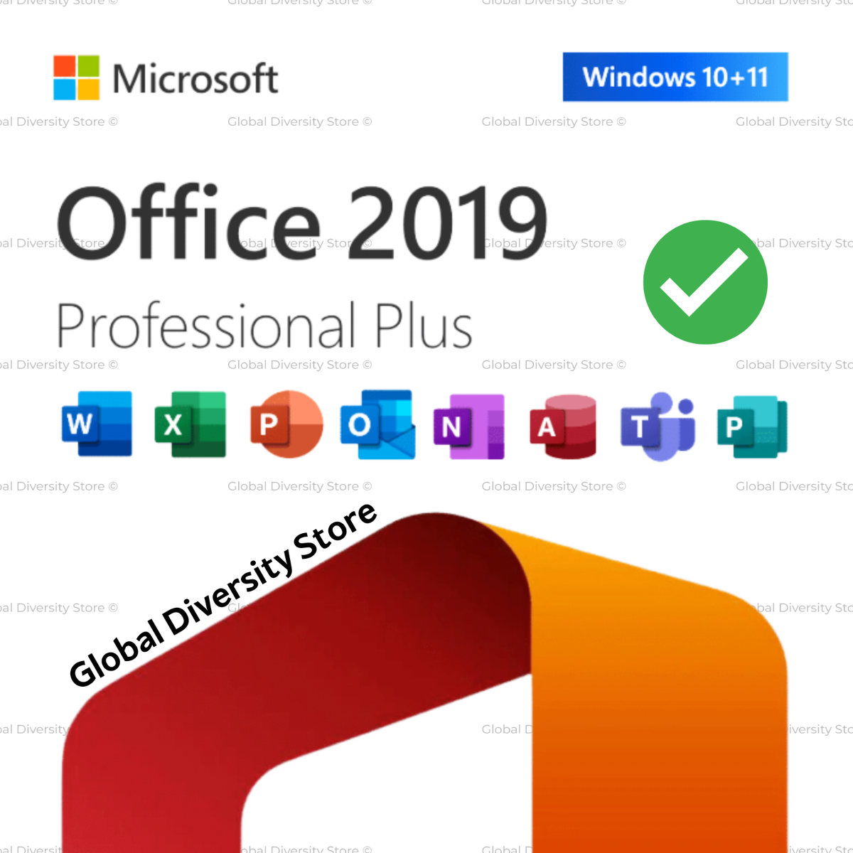 Office Professional Plus 2019 – Genuine Product Key Card, 1 PC
