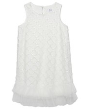 Speechless Big Girls Sequin Tulle Knee Length Party Dress - Ivory Size 10