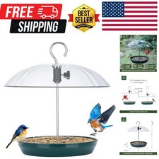 Adjustable Platform Bird Feeder for Outdoors Hanging, Metal Tray Bird Feeder ...