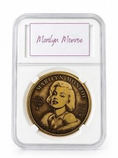 Marilyn Monroe Inspired Hand Made Lasered Etched Coin Gift MM Blonde Bombshell