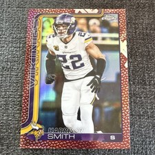 Topps 2025 Topps Chrome Harrison Smith #204 Leather Refractor Minnesota Vikings 
