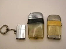 3 Vintage Scripto Lighter Made In Atlanta Georgia U.S.A. Vu-Lighter. PEEBEE KEYC