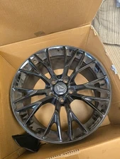 Black Chevrolet Corvette C7 Z06 19x10 OEM GM Front Wheel Rim 19 Inch 2015 - 2019