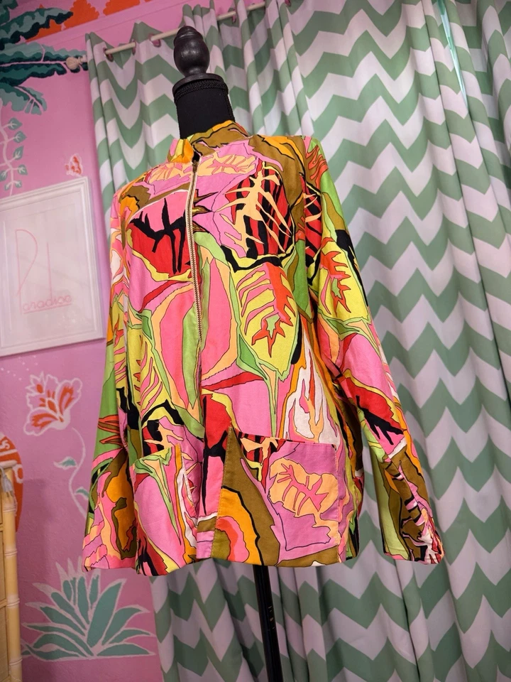 True Vintage Late 60s/ Early 70s Psychedelic Print Jacket - Image 2 of 4