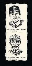 JOSE CANSECO - PETE HILL Uncut 2-Card Panels RARE MICRO Cards