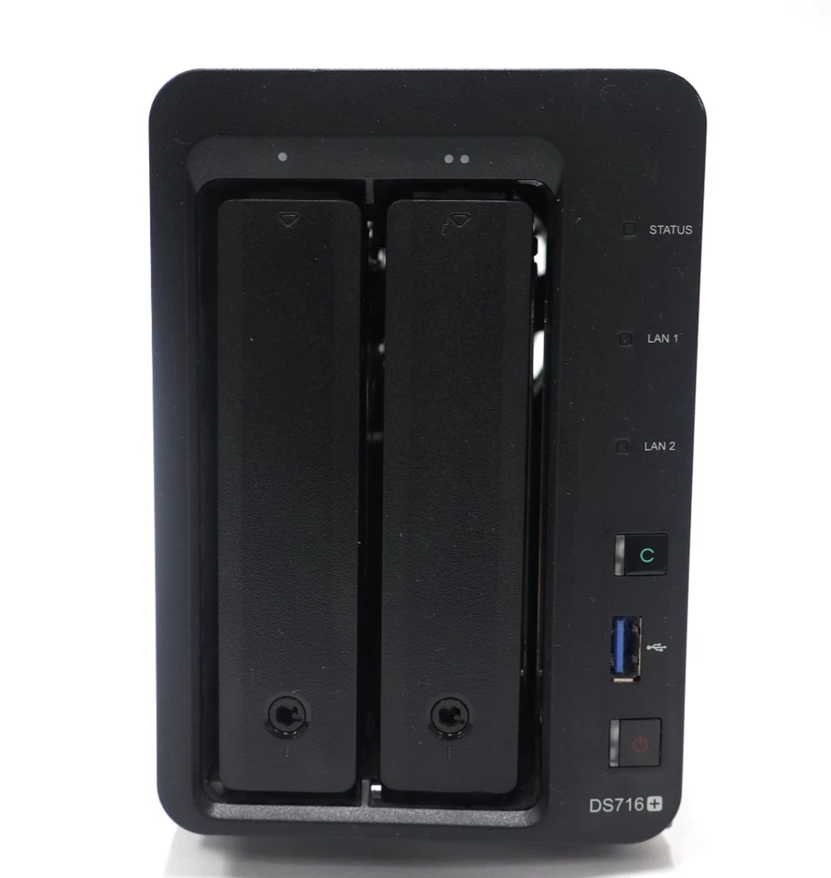 Synology DS716+ 2-Bay NAS 2x4TB HDD (8TB Total) w/ Power Adapter Disk Station - Image 2 of 4