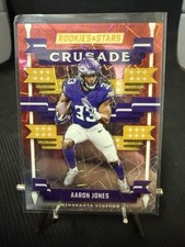 2024 Panini Rookie & Stars # C-AJS Aaron Jones Crusade Red Longevity. Vikings.