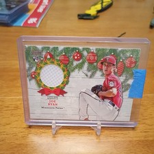Joe Ryan 2022 Topps Holiday Relic RC #WRC-JR Twins rookie card. rookie card picture