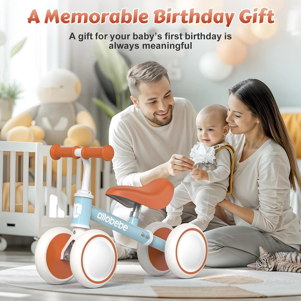 Baby баланс велосипед, милый ребенка ясельного возраста велосипеды 12-36 месяцев подарки для 1 года девочка велосипед - Изображение 2 из 4