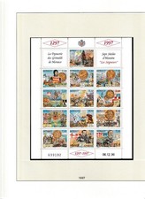 TIMBRES MONACO NEUFS ** ANNEE 1997 COMPLETE  + 6 BLOCS