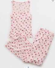 American Eagle Women  s Snoopy Valentine  s Plush Pants PJ Pajamas Set w/Socks M