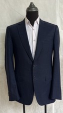 Canali 1934 Men’s Navy Blue 100% Wool Blazer Jacket Size 50 Made in Italy