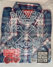 DIXXON Flannel The Deebo Friday Short Sleeve Bamboo Sz M Brand New Sealed Bag