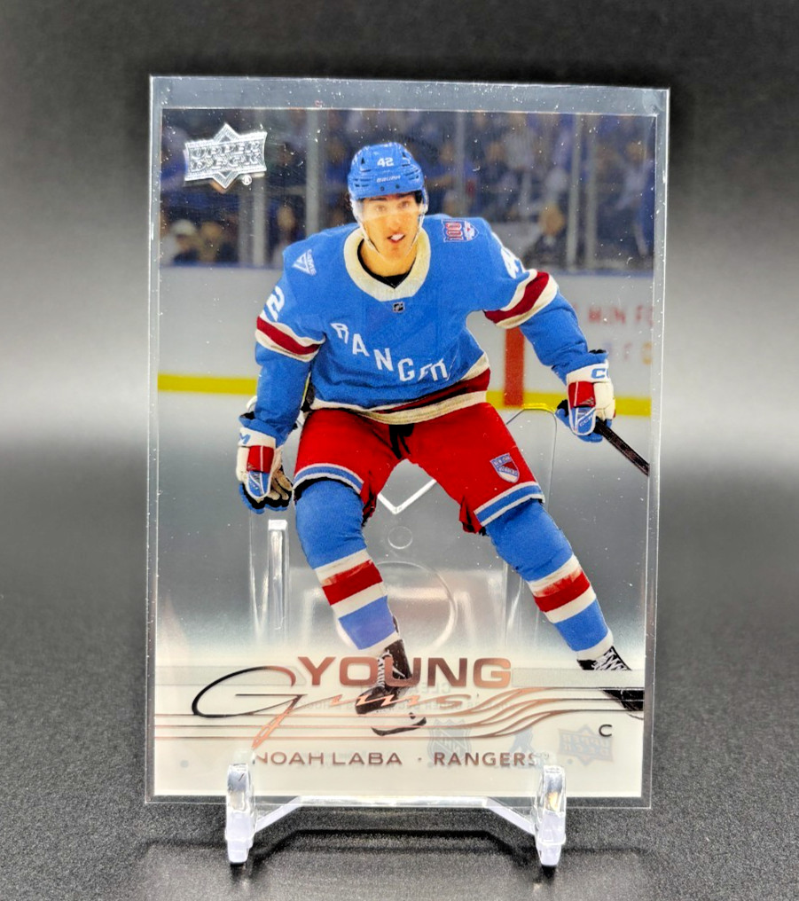 Noah Laba 2025-26 Upper Deck Series 2 Clear Cut Young Guns Rookie #463 CASE HIT!