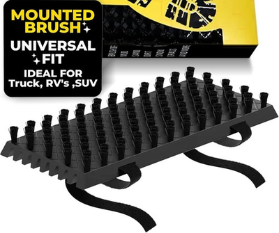 #ad #ad Truck Step Mounted Boot Brush Heavy Duty Cleaner for Mud Dirt RV SUV Work Trucks $55.99