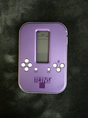 Radica Tetris Electronic Handheld Travel Game Purple - Parts Or Repair!!!!!!